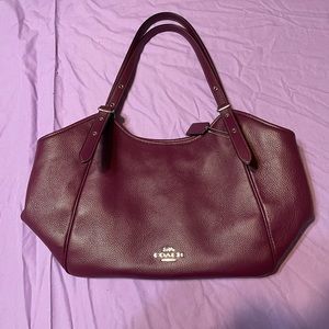 Coach Meadow Shoulder bag … pebble leather… color Deep Berry … NWOT